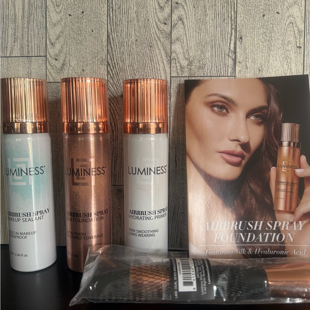 Luminess Airbrush Spray Makeup Collection - Rose Gold and White I have 5 BNIB